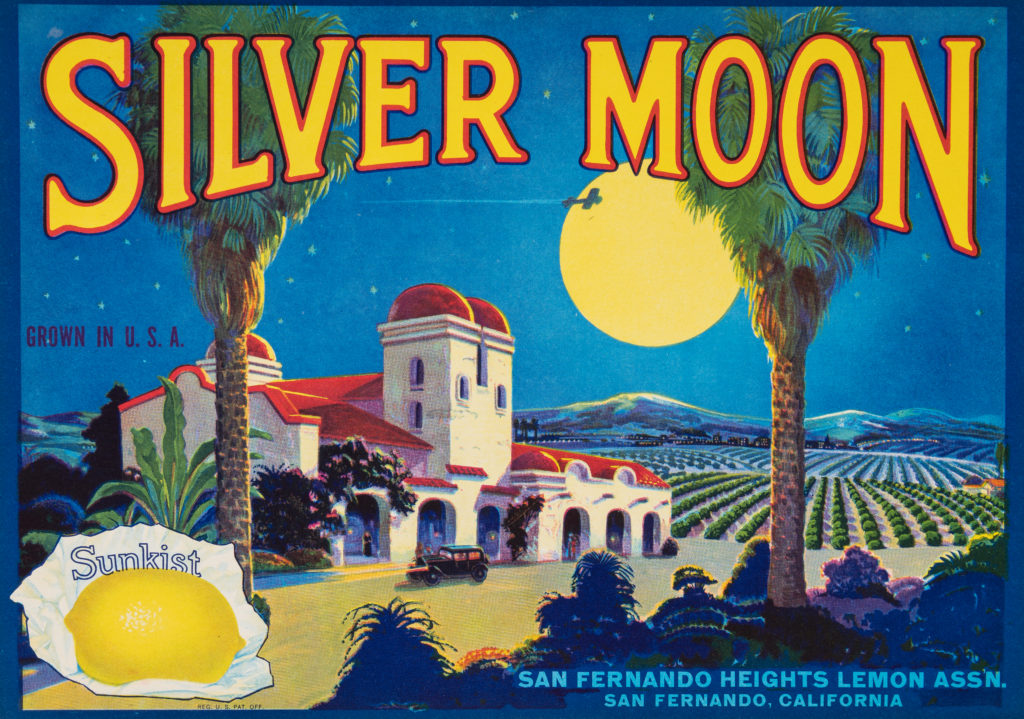 Silver Moon Crate Label