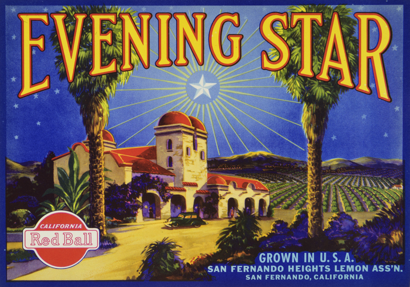 Evening Star Crate Label