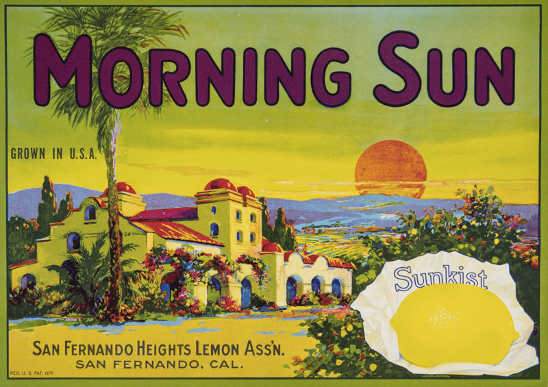 Morning Sun Crate Label